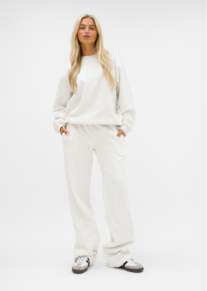 Basic sweater light grey melange (tall)