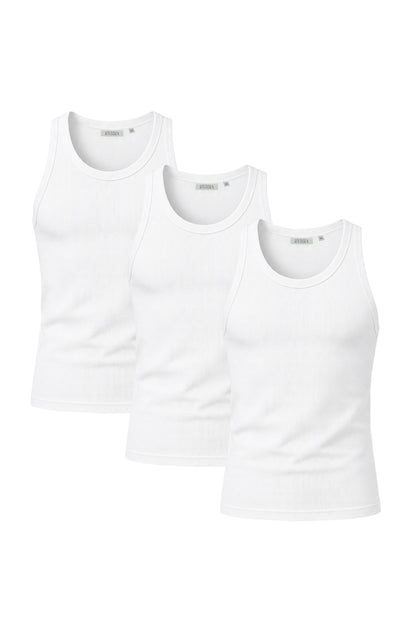 Solano Tank Vest 3-Pack – White