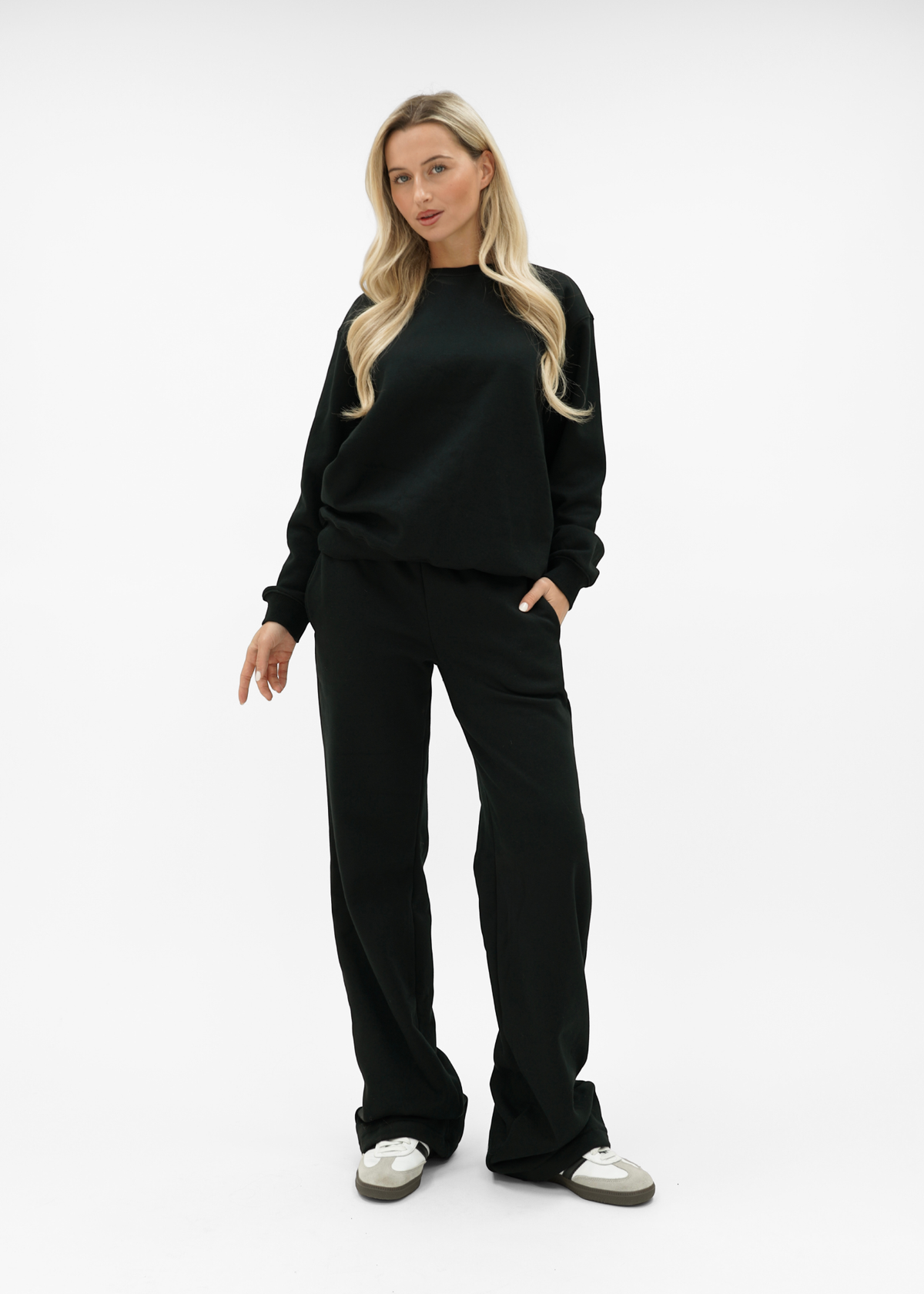 Low/mid waist jogger pants black (tall)