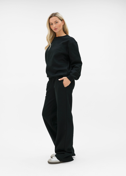 Low/mid waist jogger pants black (tall)