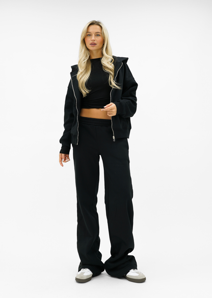 Low/mid waist jogger pants black (tall)