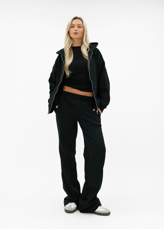 Low/mid waist jogger pants black (tall)