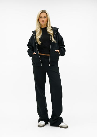 Low/mid waist jogger pants black (tall)