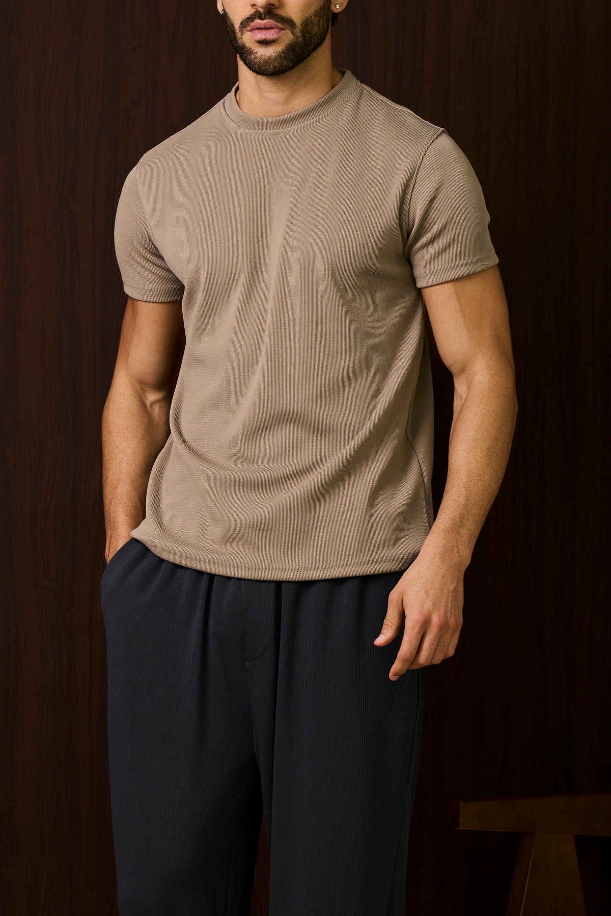 Saints T-Shirt – Taupe