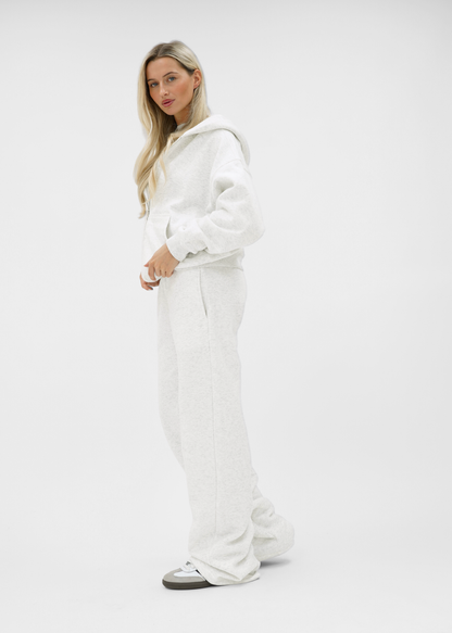 Low/mid waist jogger pants light grey melange (tall)