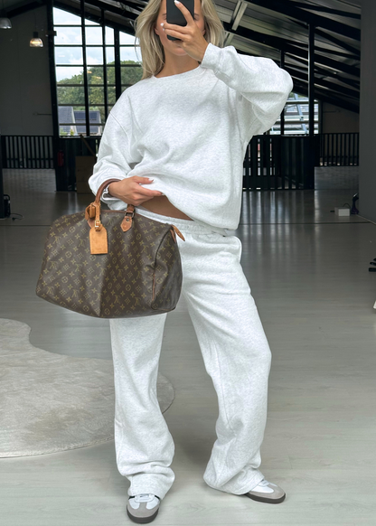 Basic sweater light grey melange (tall)