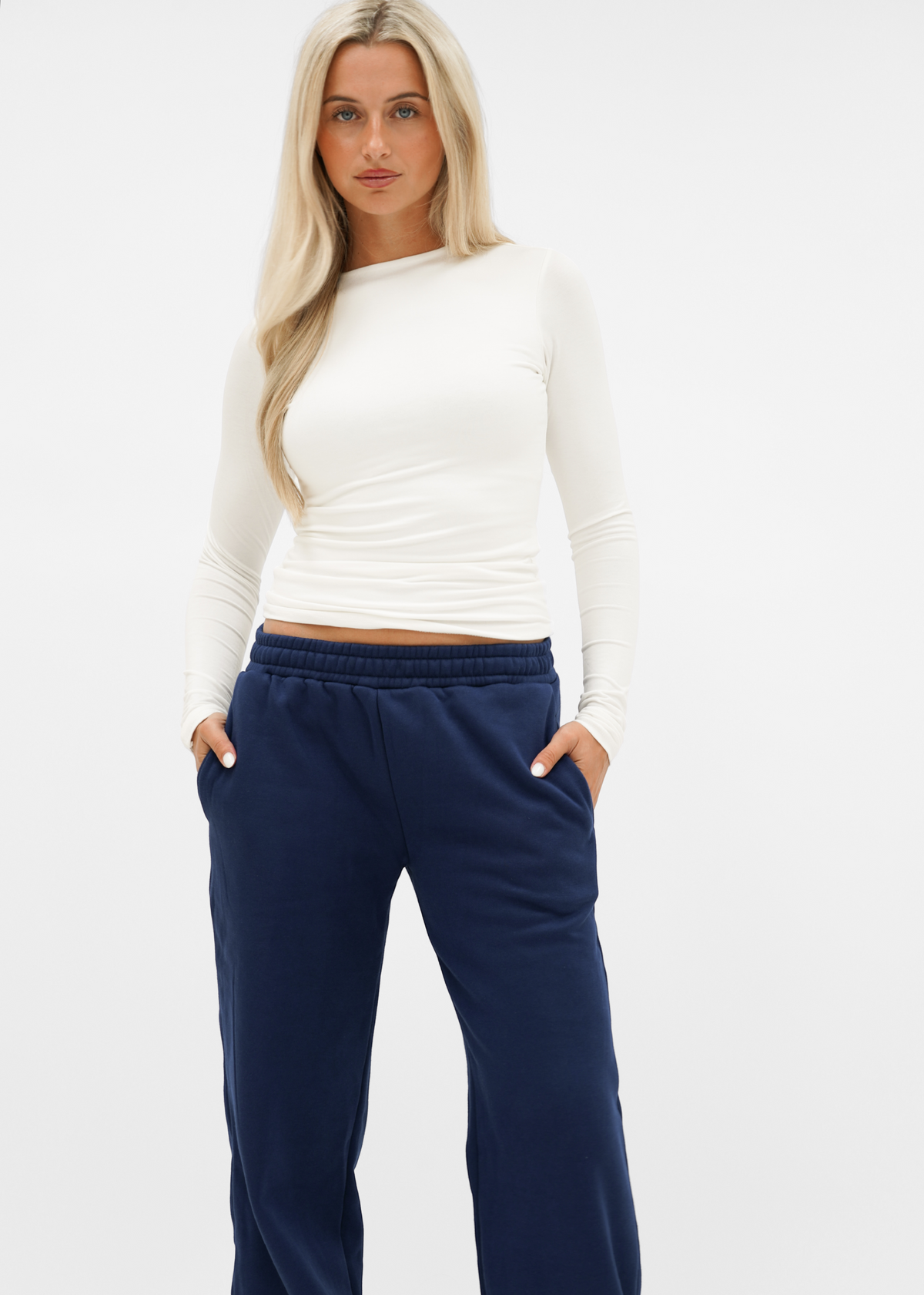 Low/mid waist jogger pants night blue (tall)