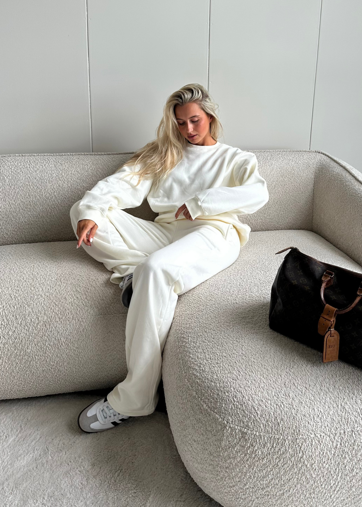 Basic sweater off-white (tall)