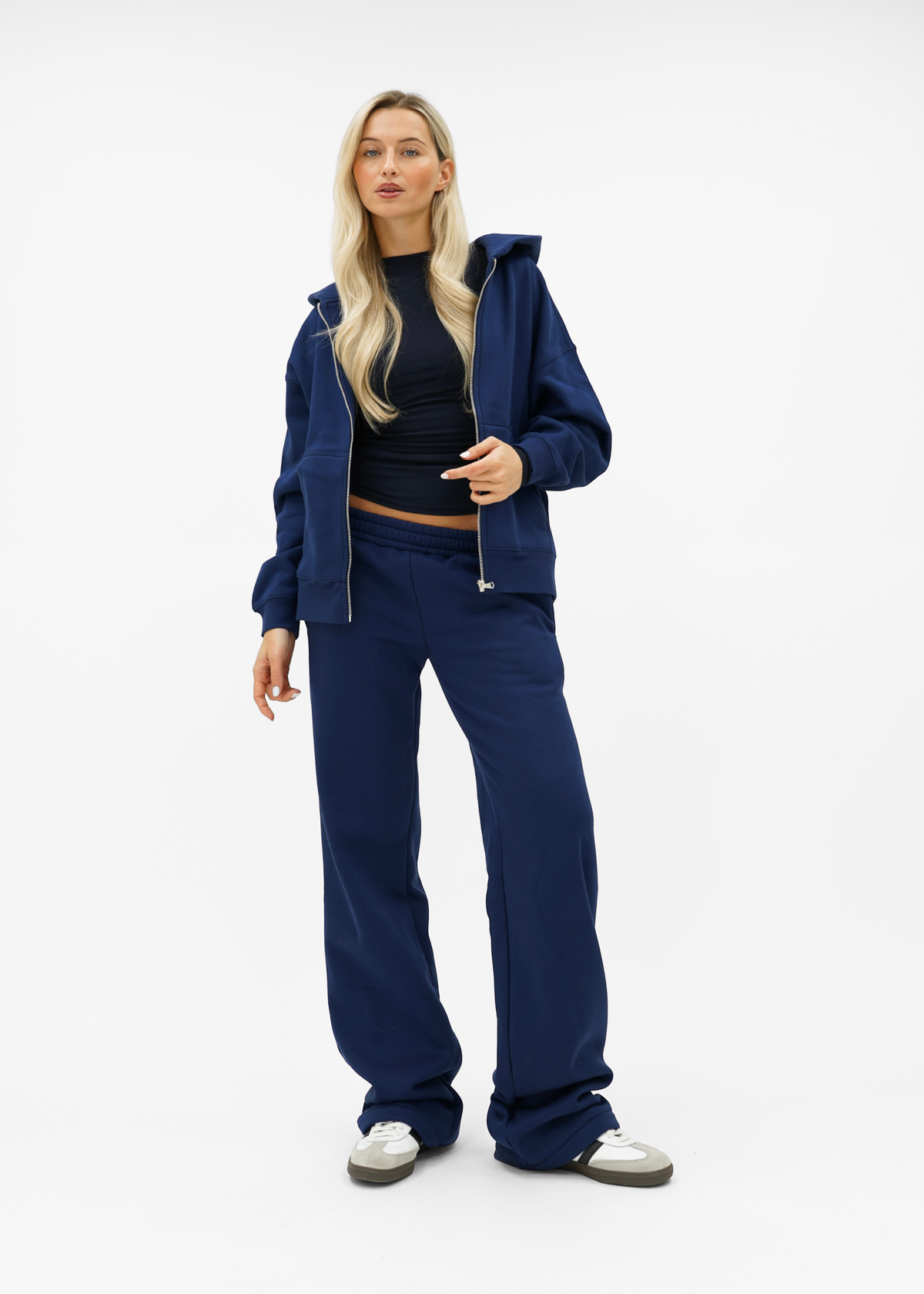 Low/mid waist jogger pants night blue (tall)