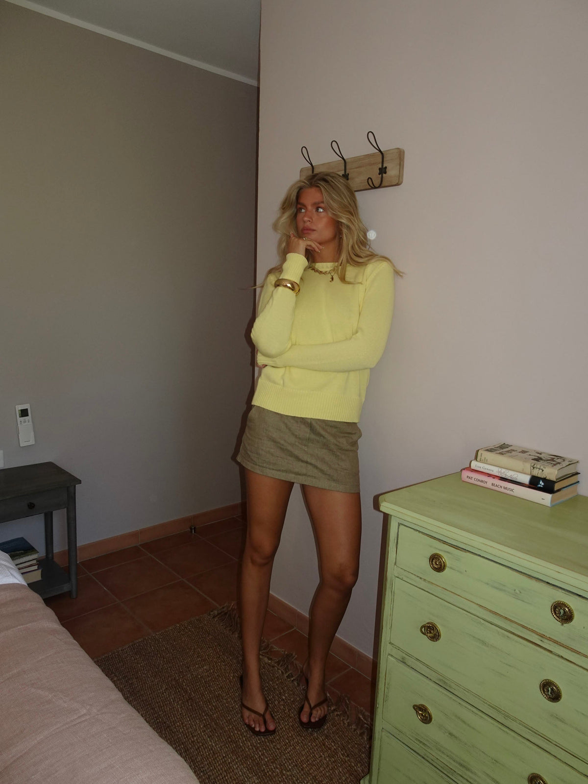 Beatrice knitted sweater – Yellow